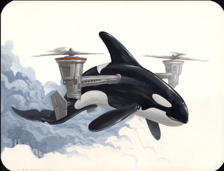 Illustration for article titled A manatee munitions factory takes flight
